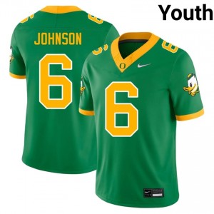 #6 Juwan Johnson UO Ducks Green Jersey | Classic Swen Youth Player Football Gear 78117229