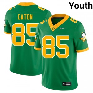 #85 Kade Caton UO Ducks Green Jersey | Classic Swen Youth Player Football Gear 69233695