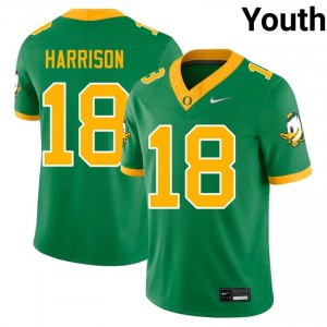 Ducks Kendre Harrison #18 Green Jersey | Essential Swen NCAA Football Youth Apparel 86396035