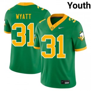 Green Nasir Wyatt #31 Ducks Jersey | Youth High School Football Fresh Swen 55499497