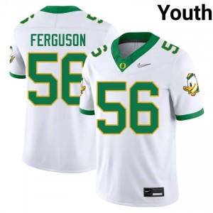 Oregon Trent Ferguson #56 White Jersey | Pro Cut Embroidery NCAA Football Youth Apparel 40170533