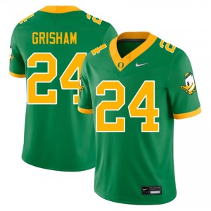Zach Grisham #24 Oregon Ducks Jersey | Exclusive Green College Football Men Embroidery 59301490