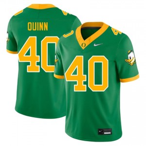 UO Ducks Zander Quinn #40 Green Jersey | Essential Swen NCAA Football Men Apparel 23854790